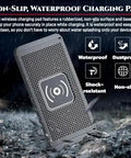 Fast Charging Wireless Car Pad With Fifteen Watt Output Compatible With Chevy Volt Bolt Ev Blazer And Euv Featuring Usb Hub For Seamless Device Link And Slick Dash Mount That Delivers Straight Up Reliable Power For No Sweat Commutes Whenever You Feel on a waterproof surface.
