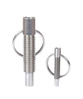 Built Tough 5 Piece Indexing Pin Set With Smooth Retractable Springs And Self Locking Rings Precision Ground Locator Bolts M6 to M16