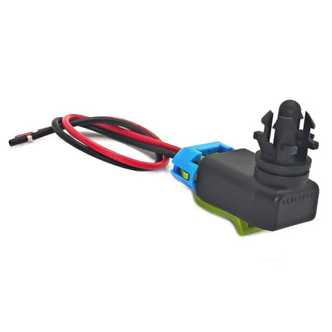 No Sweat Plug And Play Ambient Air Temperature Sensor With Connector Pigtail Harness For Chevy Silverado HD close-up view
