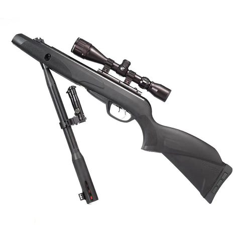 Bi-Pod For Air Rifles With Foldable Legs, Quick Mount System, Black Finish, Fits 11-30 Millimeter Barrel Diameter, Compatible With Mayor Air