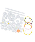75-Piece Motor Gears Kit With Belt Pulley Shaft Sleeve And Plastic Set For DIY Robot Gearbox Projects, showing assorted gears and belts