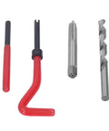 M8x1.25 Thread Repair Kit With 30 Pcs High Speed Steel Helical Inserts And Drill Bits, red tap and drill tools