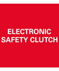 Built Like A Tank Cordless Angle Grinder With 18 Volt Brushless Motor And Flex Tail Head For No Sweat Cutting And Grinding Work Ships In A Rock Hard Carry Box But Excludes Battery And Charger Lets You Pack Only What You Need For Tomorrow - electronic safety clutch warning on a red background.