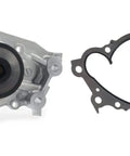Close-up of water pump and gasket from the Engine Timing Belt Kit With Water Pump For Toyota Camry Highlander Sienna Solara And Lexus ES300 ES330 RX330 RX400h Replacement Parts Set Complete Timing System.