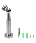 Magnetic Door Stop Brushed Silver 147mm Heavy Duty Door Catch Stainless Steel for holding doors open with mounting hardware