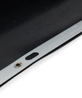Close-up of Two Pack Durable Rubber Accordion Front And Back Way Cover Guards for Milling Machines showing metal edge.