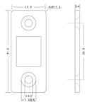 Tough Heavy Duty Magnetic Door Catches Grip Em Solid So You Can Kick The Banging Habit And Keep Cupboards Shut Tight All Day Long Plus Enjoy A Sleek Hidden Setup That Looks Totally Awesome In Your Kitchen Or Closets Set Of Two Pieces dimensions and design schematic