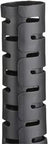 Close-up of PW50F-T20 Pan-Wrap Split Harness Wrap 0.50 Inch Wide Polyethylene Black Cable Sleeve For Flexible Wire Bundling