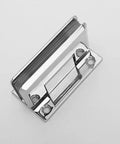 Heavy Duty Glass Cabinet Door Hinges for Wood Cabinets with smooth operation, zinc alloy material, stable and deformation resistant, top view