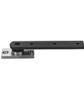 Center Hung Brass Pivot Hinge With Bronze Bearing And Hardened Steel Pin, Satin Chrome Finish, for 1 to 3 Inch Doors, side view