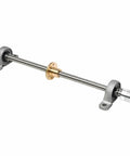 T12 Lead Screw Set 1200mm 47.24 Inch Long 12mm Diameter 2mm Pitch 8mm Lead 4 Starts Includes Brass Nut Coupler And Pillow Bearing Blocks For Vertical Mount No End Machining