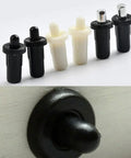 Spring Loaded Replacement Pins Kit for Door and Shutter Louvers, Black and White Plastic with Cold Rolled Steel, Includes 10 Pins, Fits 7cm or 8cm Opening Frames, Easy DIY Repair and Upgrade, black and white pins