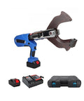 Gazogj Ez-85C Heavy Duty 60Kn Rechargeable Hydraulic Cable Cutter with battery and charger for quick cutting aluminum and copper cables.