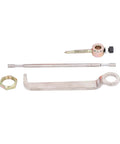 360 Degree Double Head Sheet Metal Cutter Nibbler Drill Attachment tools including wrench and guide for precision work.