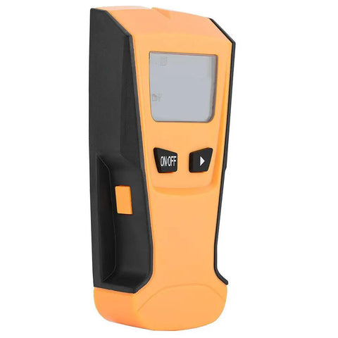 3 in 1 Stud Finder Wall Scanner with Live Wire Detector and Metal Finder for Wood Metal AC Voltage Detection, front view showcasing buttons.
