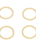 Brass Washer Shear Ring Repair Kit, 6 Piece Set With Low Volatility Brass Washers For High Temperature And Oxidation Prevention, Vacuum Ready, Built To Last, Heavy Duty Pro Grade Kit For VST VSTA SBKA, four brass washers