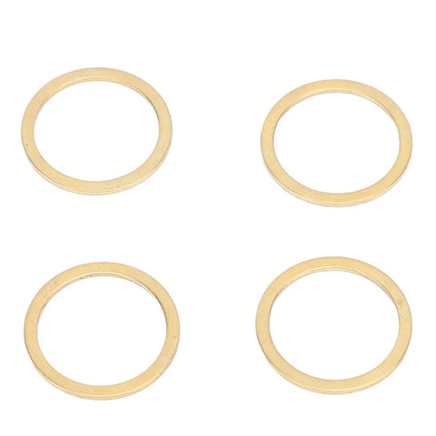 Brass Washer Shear Ring Repair Kit, 6 Piece Set With Low Volatility Brass Washers For High Temperature And Oxidation Prevention, Vacuum Ready, Built To Last, Heavy Duty Pro Grade Kit For VST VSTA SBKA, four brass washers