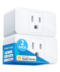Two-pack of Smart Plug Mini 15A WiFi With HomeKit Siri Alexa Google Assistant Nest Hub Remote Control App Control Timer
