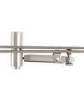 Side view of Heavy Duty 360 Degree Pivot Hinge for Hidden Bookcase and Secret Door, sleek metal hardware for modern spaces.