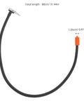 Kickass High Pressure Inflator Extension Tube With Heavy Metal Threaded Connector Universal Fit For Motorcycle Bicycle Air Compressors 31.5 Inch Durable Tubing Secure Seal Stops Leaks Fast Easy Fix For All Car Tires And Wheels Ready To Go, 31.44in hose