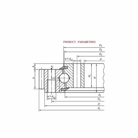 Slewing Ring Bearing With External Teeth Four Point Contact External Gear For Turntable Rotation Built For Heavy Duty Industrial Machinery Rugged And Smooth Performance