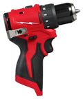 Subcompact Cordless Impact Drill Driver With Brushless Motor And 3 8 Inch Steel Chuck providing smooth power, red and black design.