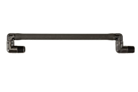Swing Joint Sprinkler Head Fitting 1/2 in by 12 in No Dig Adjustable Height for Lawn Irrigation with Four Swivel Ells for Easy Positioning and Precise Coverage, black poly