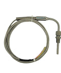 High Temp Exhaust Gas Temperature K Type Thermocouple Sensor for Cars and Autos, steel braided with probe and lead wires
