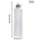 Hiking Hydration Bottle With Protective Dust Cover Leakproof And Lightweight Water Holder 350ml showing dimensions