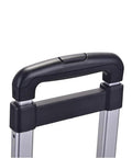 Close-up of pull-up handle on Spinner Wheelbase Luggage Cart For Bags And Pet Carriers With Secure Luggage Strap And Lightweight 2.9 Lb Build