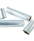 Heavy Duty Odorless PVC Heat Shrink Wrap Film Roll, 10 Inch By 500 Feet, 75 Gauge Centerfold displayed in multiple rolls.