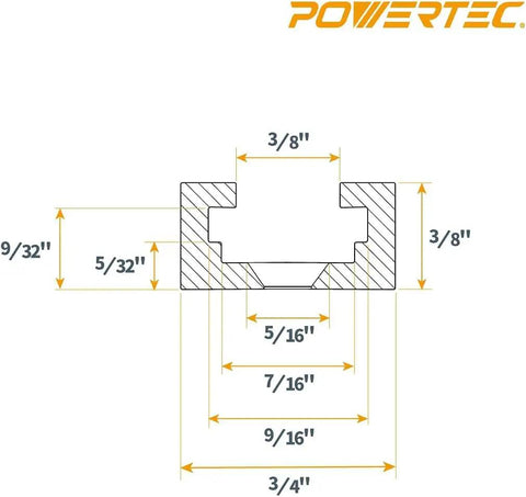 Technical diagram for Double-Cut Universal T-Track And Intersection Kit, showing measurements and design specifications.