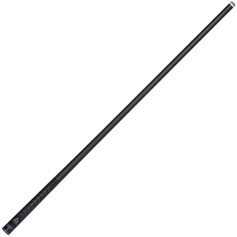 A Total Table Crusher Mcdermott G1702 Pool Billiard Cue Featuring Defy Carbon Fiber Shaft And 13 Millimeter Joint shown in black.