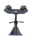 Heavy Duty Pipe Support Roller Stand with adjustable height, designed for welding and fabrication tasks, holds 992 pounds.