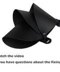 Medieval Faux Leather Shoulder Armor Set Double Pauldrons for LARP Cosplay Viking Mercenary Knight, detailed black PU design