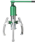 Beefy 50 Ton Hydraulic Gear Puller Tool Kit For Bearing, Shaft And Bushing Removal With Non Slip Handle shown upright