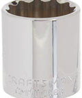 12 Point 30mm Metric Deep Socket For One Half Inch Drive With Quick Engagement Polished Chrome Finish Corrosion