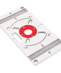 Router Sled For Milling Machine With Aluminum Insert Plate For Router Table, Slick Pro Grade Woodworking Jig top view