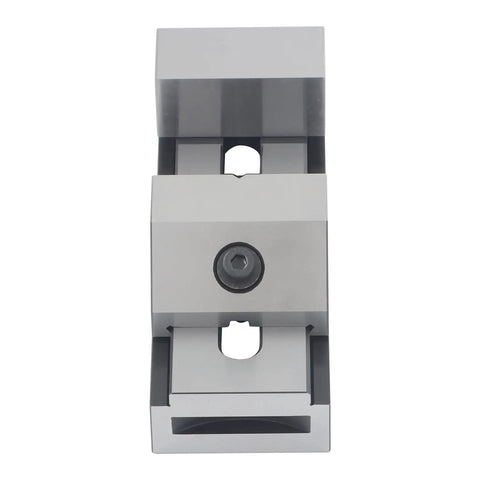 Top view of 3 X 7 Inch Screwless Vise For Toolmakers, Precision Grinding Insert Toolmaker Clamp, Steel Construction, Heavy Duty Surface Milling Vise