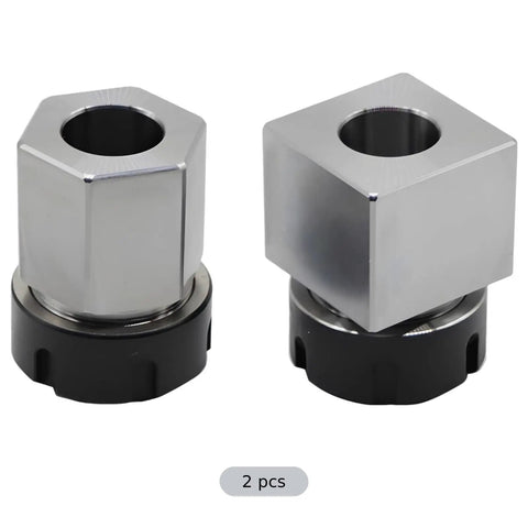 Collet Block Set For CNC Milling And Lathe Workholding, square and hex blocks for 60 and 90 degree indexing, heavy duty 40Cr steel