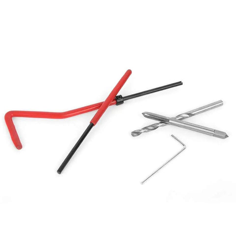 Pro Grade M4 Thread Repair Kit With 25 Helicoil Inserts In Transparent Plastic Box For Processing Machinery Restores Damaged Threads Fast And Easy
