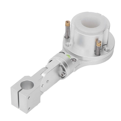 Upgrade Your Rig With This Heavy Duty Aluminum Alloy CNC Torch Clamp Holder designed for 40mm Plasma Cutters and 25mm Lifting Rods, showcasing clamp detail.