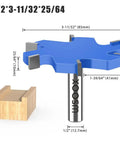 CNC Spoilboard Surfacing Router Bits Set For Woodworkers And Pros, wood planing with carbide slab flattening bit, extra large diameter