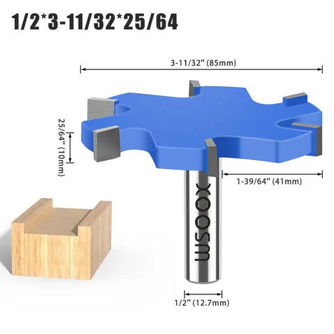 CNC Spoilboard Surfacing Router Bits Set For Woodworkers And Pros, wood planing with carbide slab flattening bit, extra large diameter
