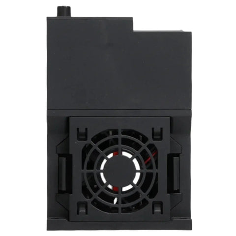 Beefy 11KW To 22KW VFD Drive 220V To 380V Inverter For 3 Phase Motors, Programmable Logic Controller, Motor Speed Controller, 3 Phase Frequency Converter, HE100-11KW Compatible black rear fan view
