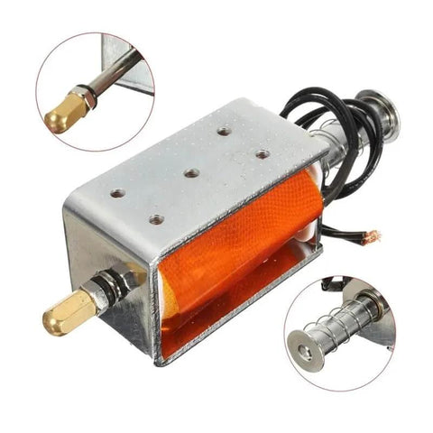 Rock Solid 12V DC Solenoid Starter With 35mm Long Stroke Push Pull Open Frame Design for reliable mechanical startup
