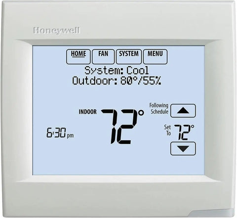 VisionPro Digital Thermostat For Home Or Small Business 3 Heat 2 Cool System RedLINK Wireless Ready Backlit Display White