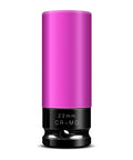One Half Inch Drive Heavy Duty Wheel Protector Impact Socket Set For Quick Tire Changes Non Marring Lug Nut Deep Socket Thin Wall Design Chrome Molybdenum Steel 6 Point Color Coded Protective Socket For Automotive Repair And Wheel Hub Service, pink socket.