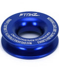 Heavy Duty Winch Snatch Recovery Ring With 55000 Lbs Minimum Break Strength Rope Retention Pulley Lightweight Recovery Blocks Towing Kit For ATV UTV SXS SUV Truck Off Road 4x4 Blue, blue 6061 aluminum