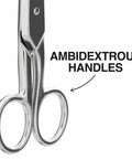 Electrician Scissors For Heavy Duty Cutting And Low Voltage Work, 5.25-Inch Compact Snips shown with ambidextrous handles